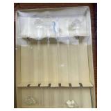 Collection of Glass Stir Sticks, Wine Charms, and Frames