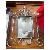 Collection of Glass Stir Sticks, Wine Charms, and Frames