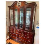 Elegant Mahogany China Cabinet with Glass Doors