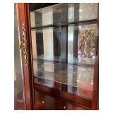 Elegant Mahogany China Cabinet with Glass Doors