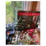 Large Assortment of Christmas Decorations and Accessories