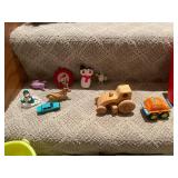 Assorted Vintage Toy Collection with Hot Wheels, Fisher Price, and Educational Toys