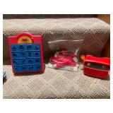 Assorted Vintage Toy Collection with Hot Wheels, Fisher Price, and Educational Toys