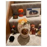 Large Collection of Halloween and Thanksgiving Decor Items