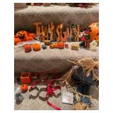 Large Collection of Halloween and Thanksgiving Decor Items