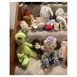 Extensive Collection of 60+ Assorted Stuffed Animals and Plush Toys
