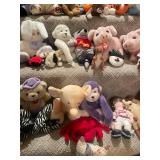 Extensive Collection of 60+ Assorted Stuffed Animals and Plush Toys