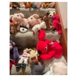 Extensive Collection of 60+ Assorted Stuffed Animals and Plush Toys