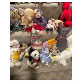 Extensive Collection of 60+ Assorted Stuffed Animals and Plush Toys