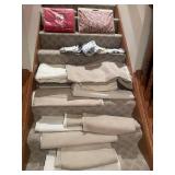 Collection of Fabric and Textile Materials with Bonus Vintage Blanket