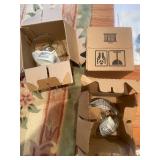 Collection of Vintage Home Interiors & Gifts Decorative Glass Items and Framed Portrait