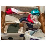 Large Assorted Lot of Fabrics in Various Colors and Patterns