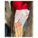 Large Assorted Lot of Fabrics in Various Colors and Patterns