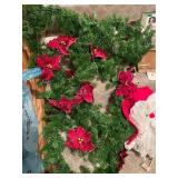 Holiday Decoration Bundle with Crystal Snowflakes and Christmas Garland