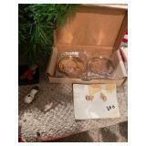 Holiday Decoration Bundle with Crystal Snowflakes and Christmas Garland