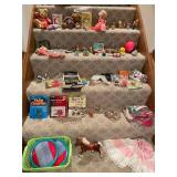 Collection of Vintage Toys, Games, and Figurines