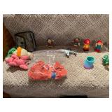 Collection of Vintage Toys, Games, and Figurines