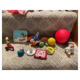Collection of Vintage Toys, Games, and Figurines