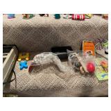 Collection of Vintage Toys, Games, and Figurines