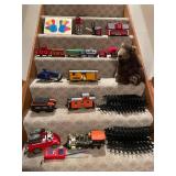 Vintage Train Set with Plush Toy and Activity Board