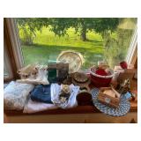 Eclectic Set of Home Decor Items Including Clock, Sandwich Maker, and More