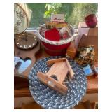 Eclectic Set of Home Decor Items Including Clock, Sandwich Maker, and More