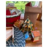 Eclectic Set of Home Decor Items Including Clock, Sandwich Maker, and More