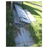Bulk lot of corregated tin sheets...