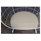 Egg-Shaped Outdoor Patio Chair with Cushions
