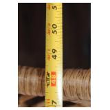 Vintage Rattan Egg Chair with Cushion