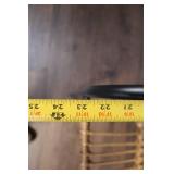 Set of 2 Modern Rattan and Metal Armchairs