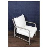 Pair of Outdoor Patio Armchairs with Cushions
