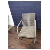 Pair of Outdoor Patio Armchairs with Cushions