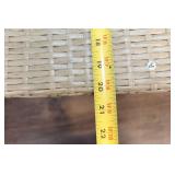 Set of 2 Wicker Lounge Chairs with Cushions and Side Table