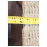 Pair of Modern Outdoor Patio Chairs with Wicker Design