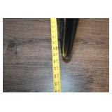 Set of 2 Black Metal Patio Chairs with Small Round Table