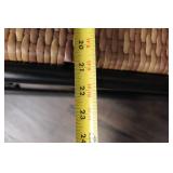 Woven Rattan and Metal Frame Rocking Chair