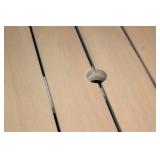 Round Wooden Outdoor Patio Table