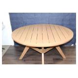 Round Wooden Outdoor Patio Table