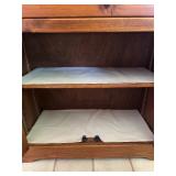 Wood Cupboard & Contents