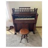 Chicago Pump Organ & Stool