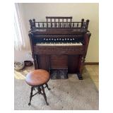 Chicago Pump Organ & Stool