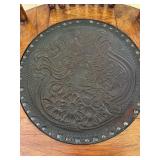 Antique Oak Press Back Rocker