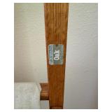 Vintage Pair of Scandinavian Modern Sling Counter Height Bar Stools White