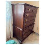 7 Drawer Ethan Allen Cherry Wooden Dresser