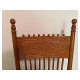 Oak Press Back Chair