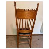 Oak Press Back Chair