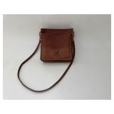 Vintage Coach British Tan Leather Station Crossbody Bag
