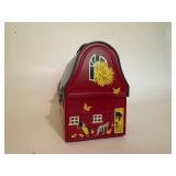 Vintage Wooden Box Purse & Metal Lunchbox Barn