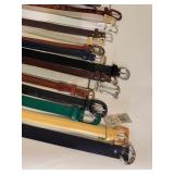 Large Lot of Leather Size Small Belts